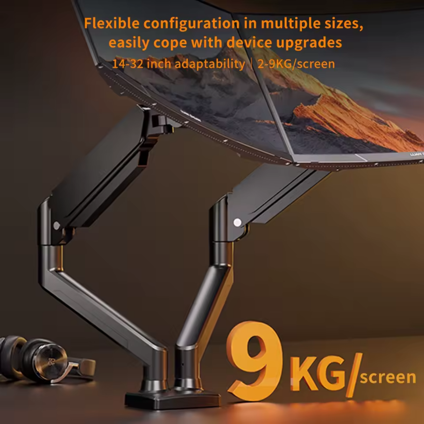 Double Support d’Écran Axis