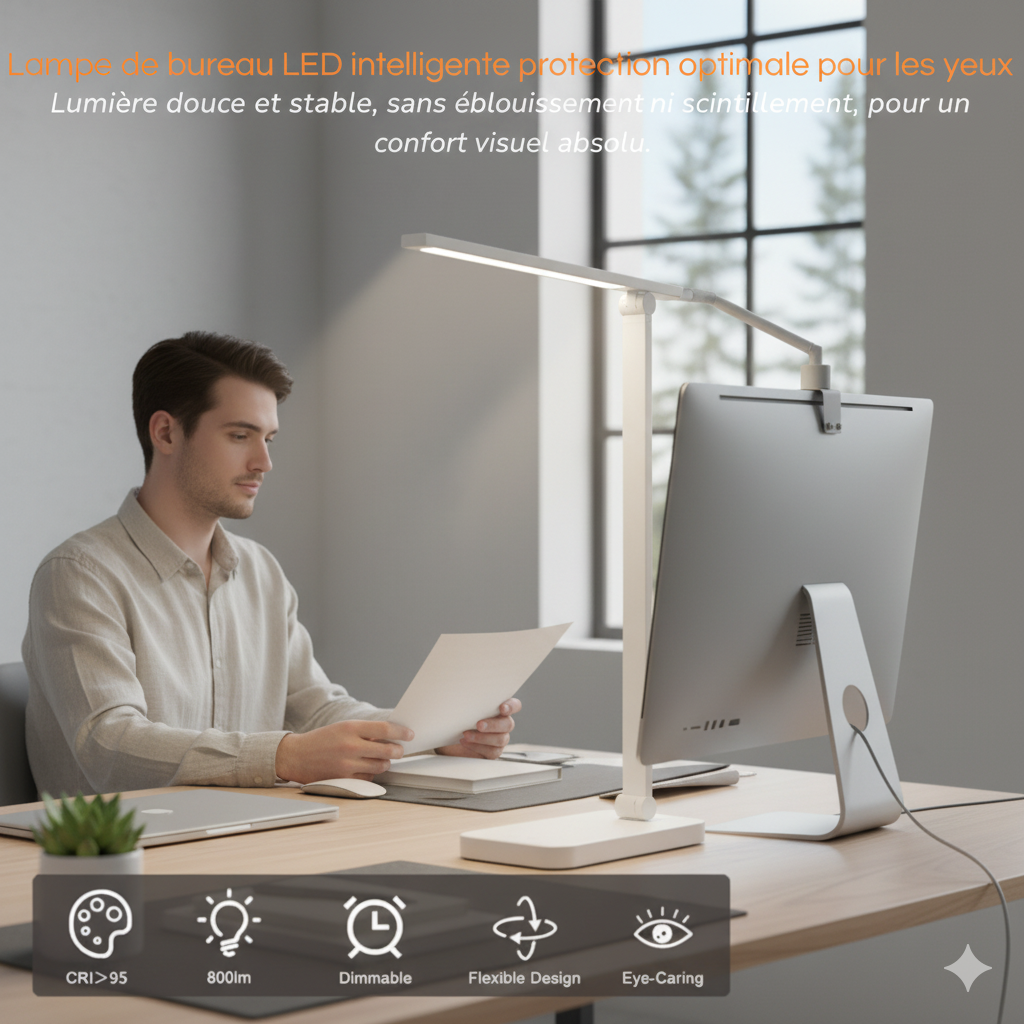 Lampe de bureau LED Aurora