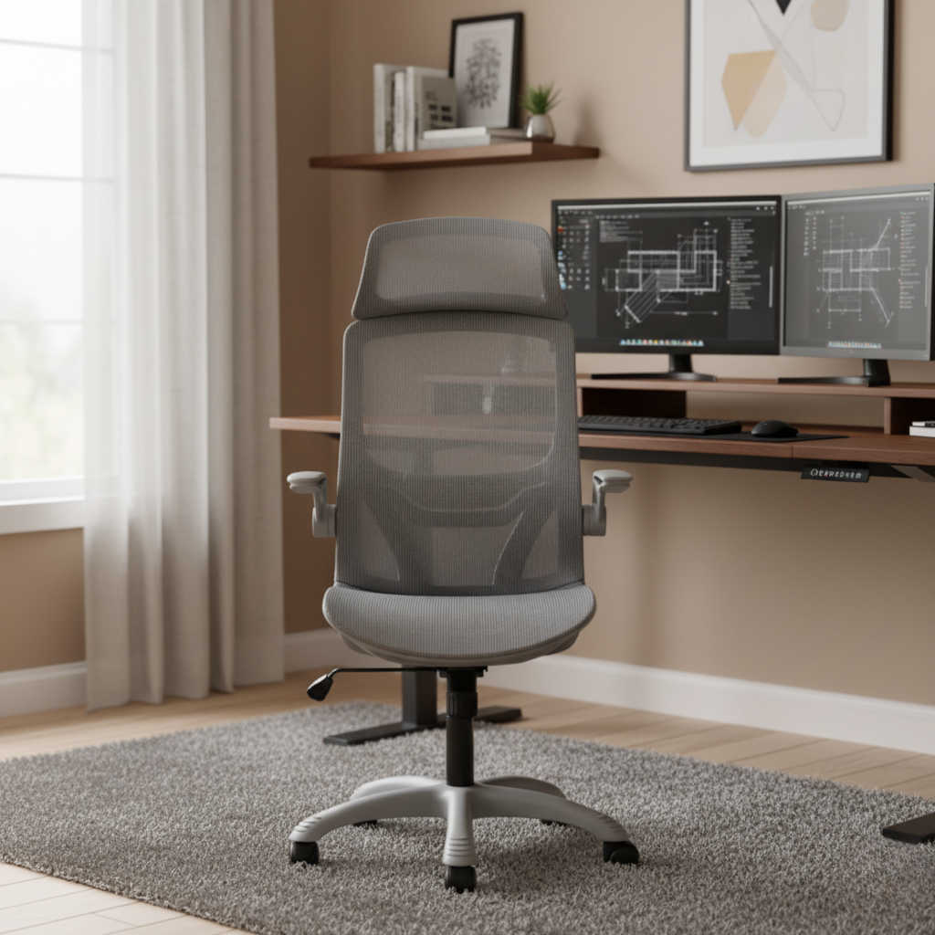 Elyos - Fauteuil de Bureau avec Maille Haute Résistance