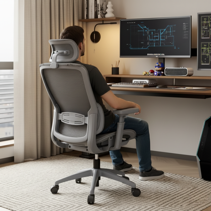 Elyos - Fauteuil de Bureau avec Maille Haute Résistance