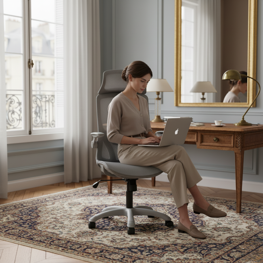 Elyos - Fauteuil de Bureau avec Maille Haute Résistance